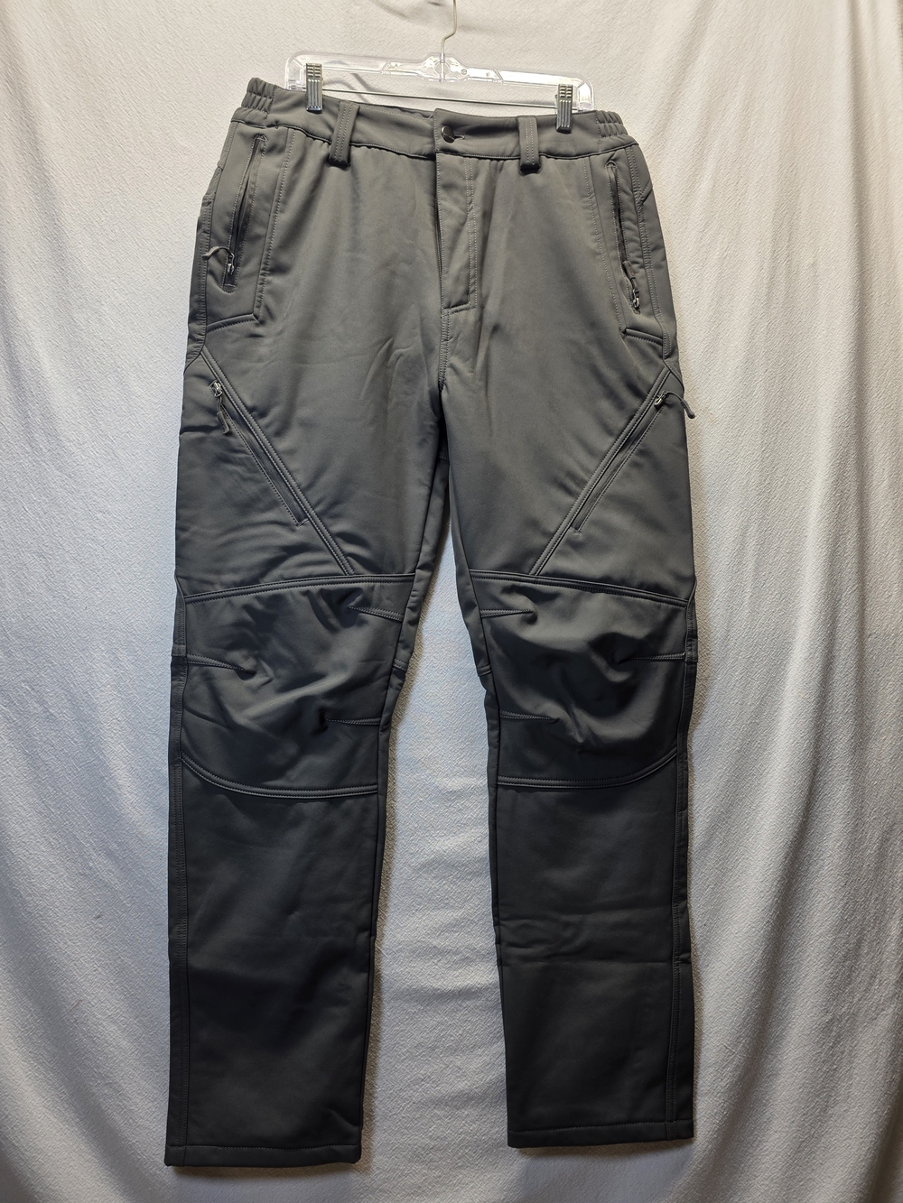 FREE SOLDIER Outdoor Softshell Fleece Lined Tactical / Cargo Pants 36 X 34 Gray